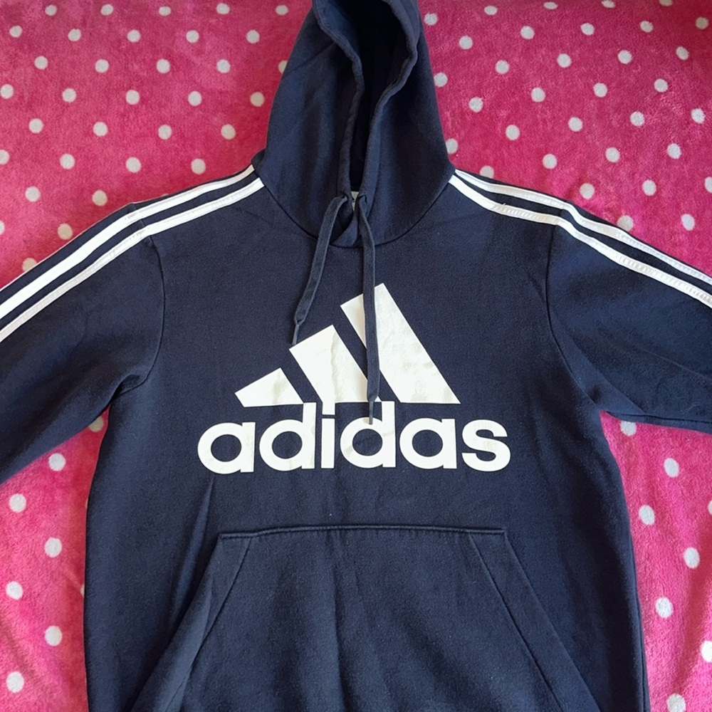 Men’s Adidas Navy Blue Pullover Hoodie